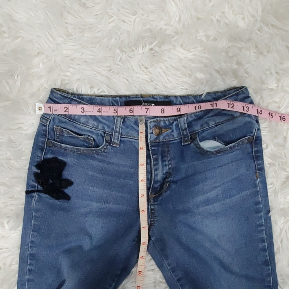 4x20 Joe's girls blue jeans black floral embroider - Picture 8 of 8